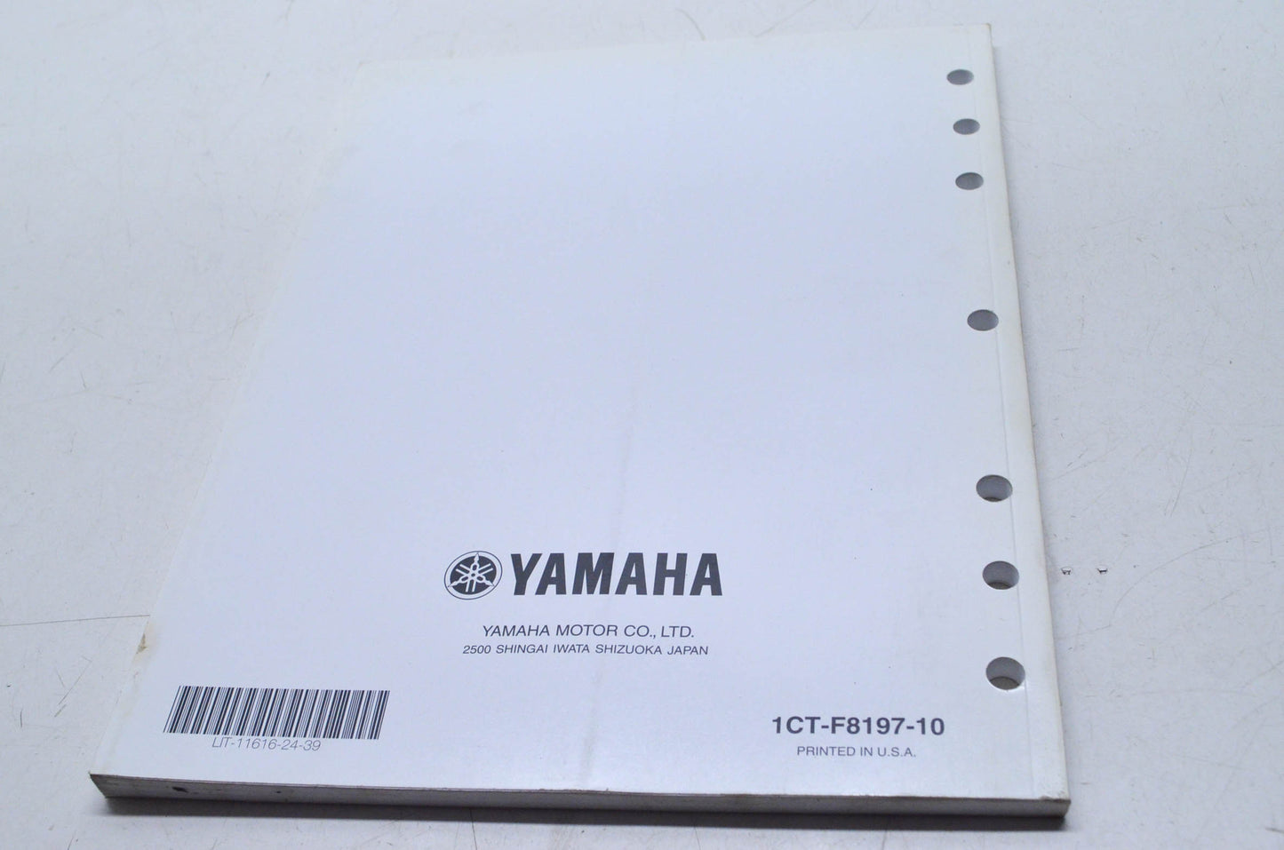 OEM Yamaha LIT-11616-24-39 YFM45FGA/FGHA/FGPA/F Service Manual