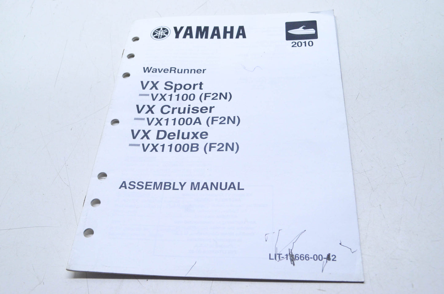 OEM Yamaha LIT-18666-00-42 Assembly Manual VX1100/A/B