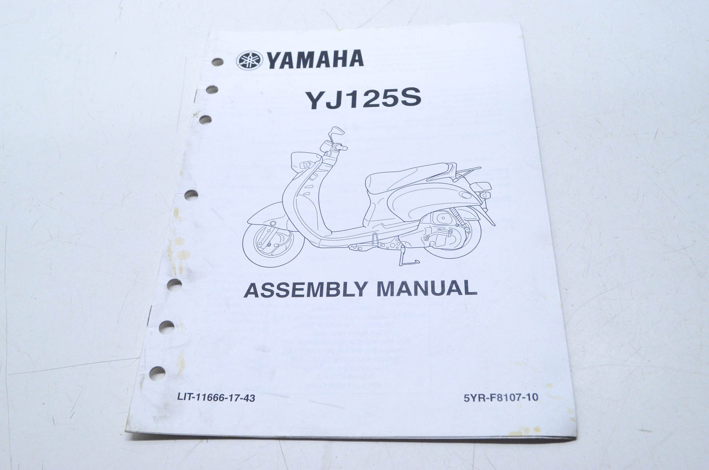 OEM Yamaha LIT-11666-17-43 YJ125S AssemblyU Manual