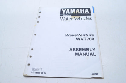 OEM Yamaha LIT-18666-00-17 WVT700(U) Assembly Manual