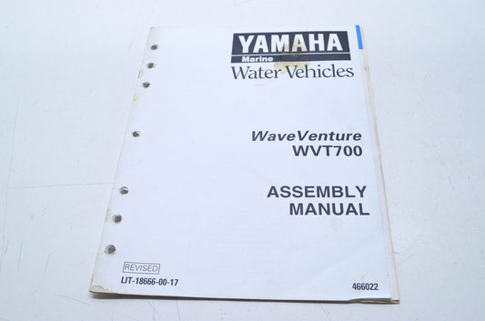 OEM Yamaha LIT-18666-00-17 WVT700(U) Assembly Manual