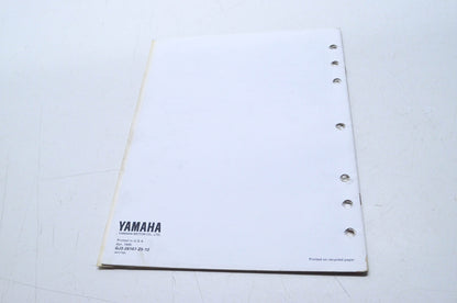 OEM Yamaha LIT-18666-00-17 WVT700(U) Assembly Manual