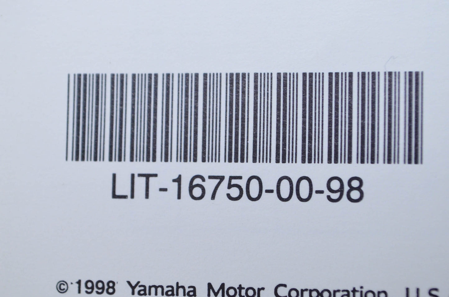 OEM Yamaha LIT-16750-00-98 1996 H 1997 J 1998 K Riva Scooters Flat Rate Manual