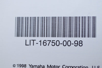 OEM Yamaha LIT-16750-00-98 1996 H 1997 J 1998 K Riva Scooters Flat Rate Manual