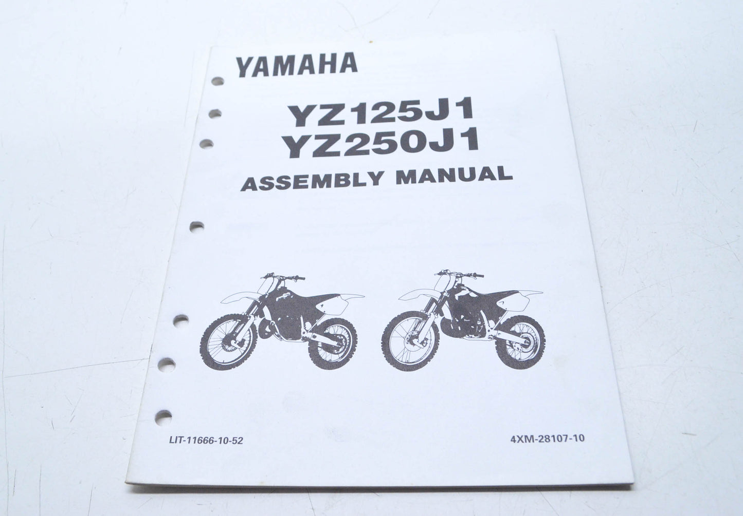OEM Yamaha LIT-11666-10-52 YZ125/250J1 Assembly Manual