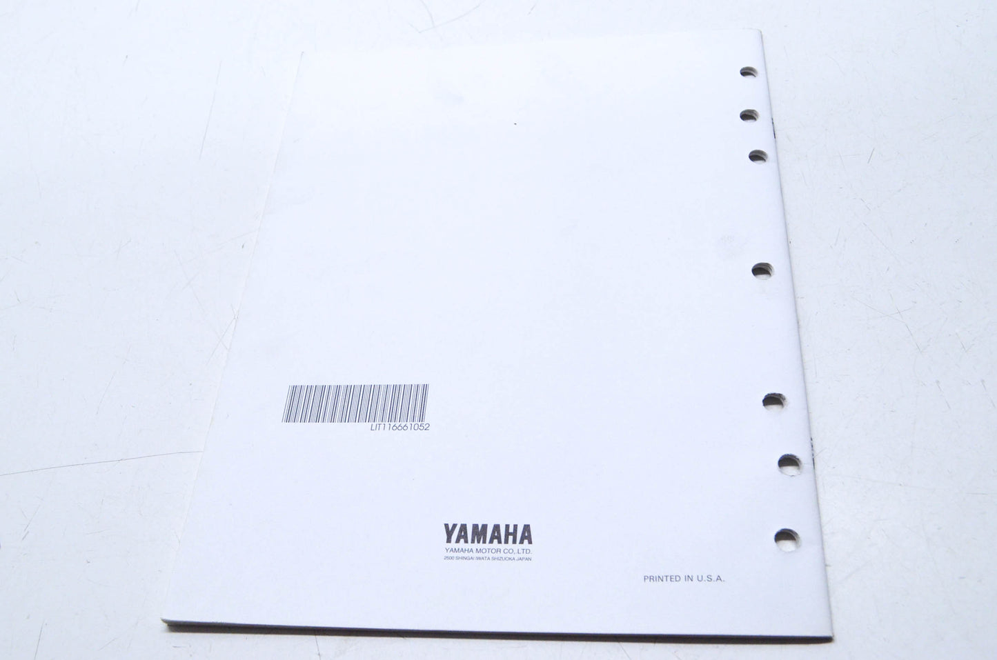 OEM Yamaha LIT-11666-10-52 YZ125/250J1 Assembly Manual