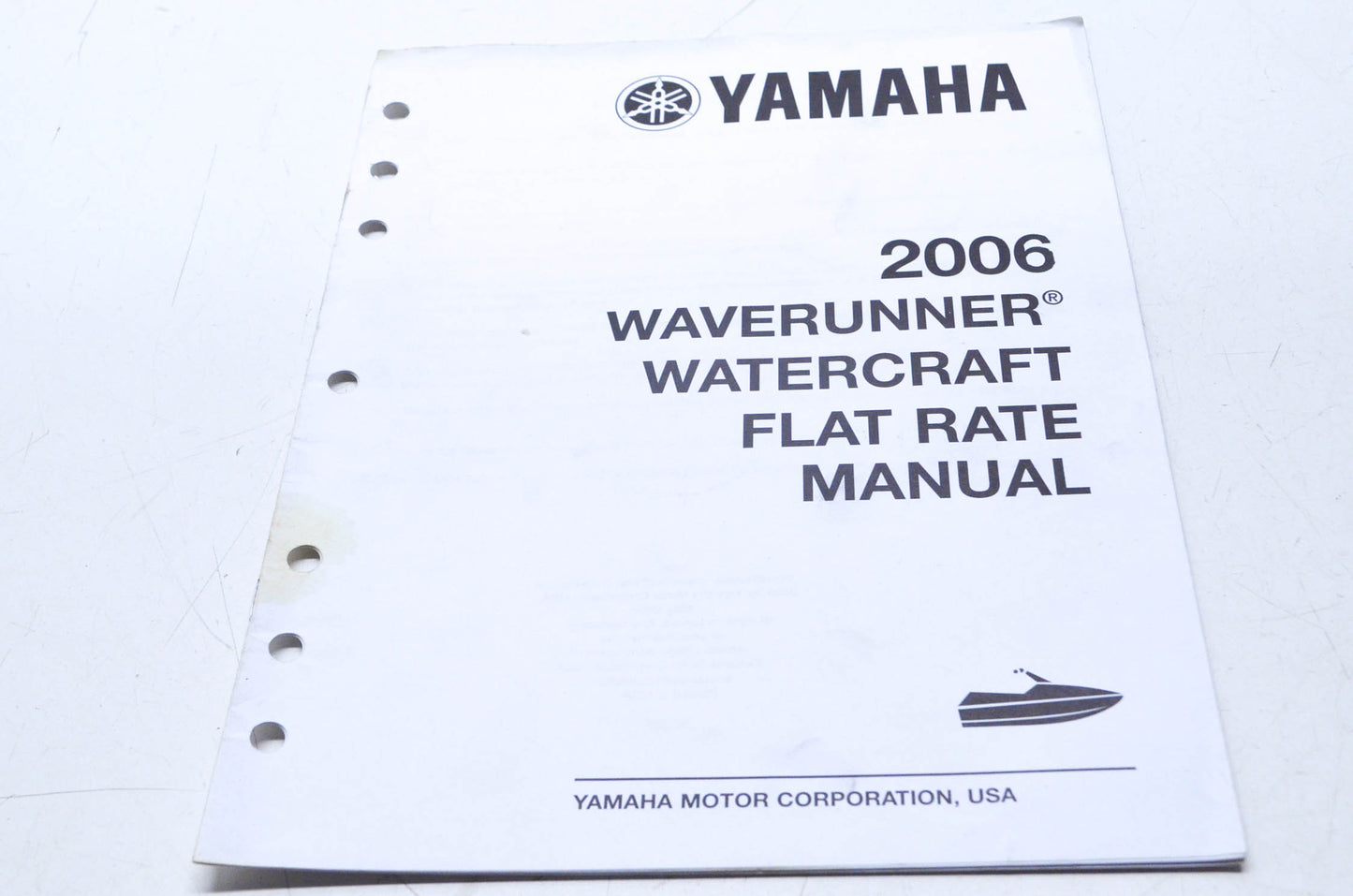 OEM Yamaha LIT-18750-WR-06 Service Manual 2006 Waverunner/WC F