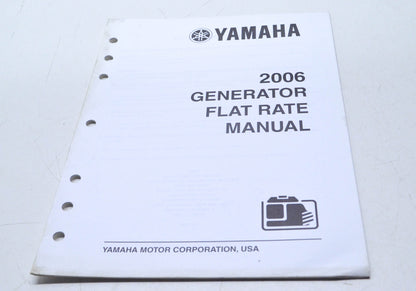 OEM Yamaha LIT-19750-00-06 2006 Generator Flat Rate Manual