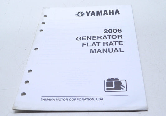OEM Yamaha LIT-19750-00-06 2006 Generator Flat Rate Manual
