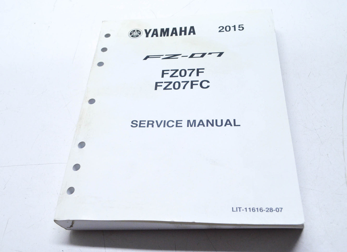 OEM Yamaha LIT-11616-28-07 Service Manual 2015 FZ07