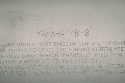 OEM Yamaha 14B-14720-10-00 Mufller Assembly 2