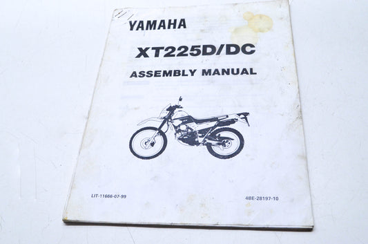 OEM Yamaha LIT-11666-07-99 XT225-C(D-S) Assembly Manual