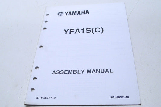 OEM Yamaha LIT-11666-17-02 YFA1S(C) Assembly Manual