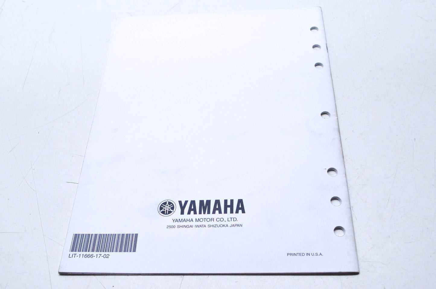 OEM Yamaha LIT-11666-17-02 YFA1S(C) Assembly Manual