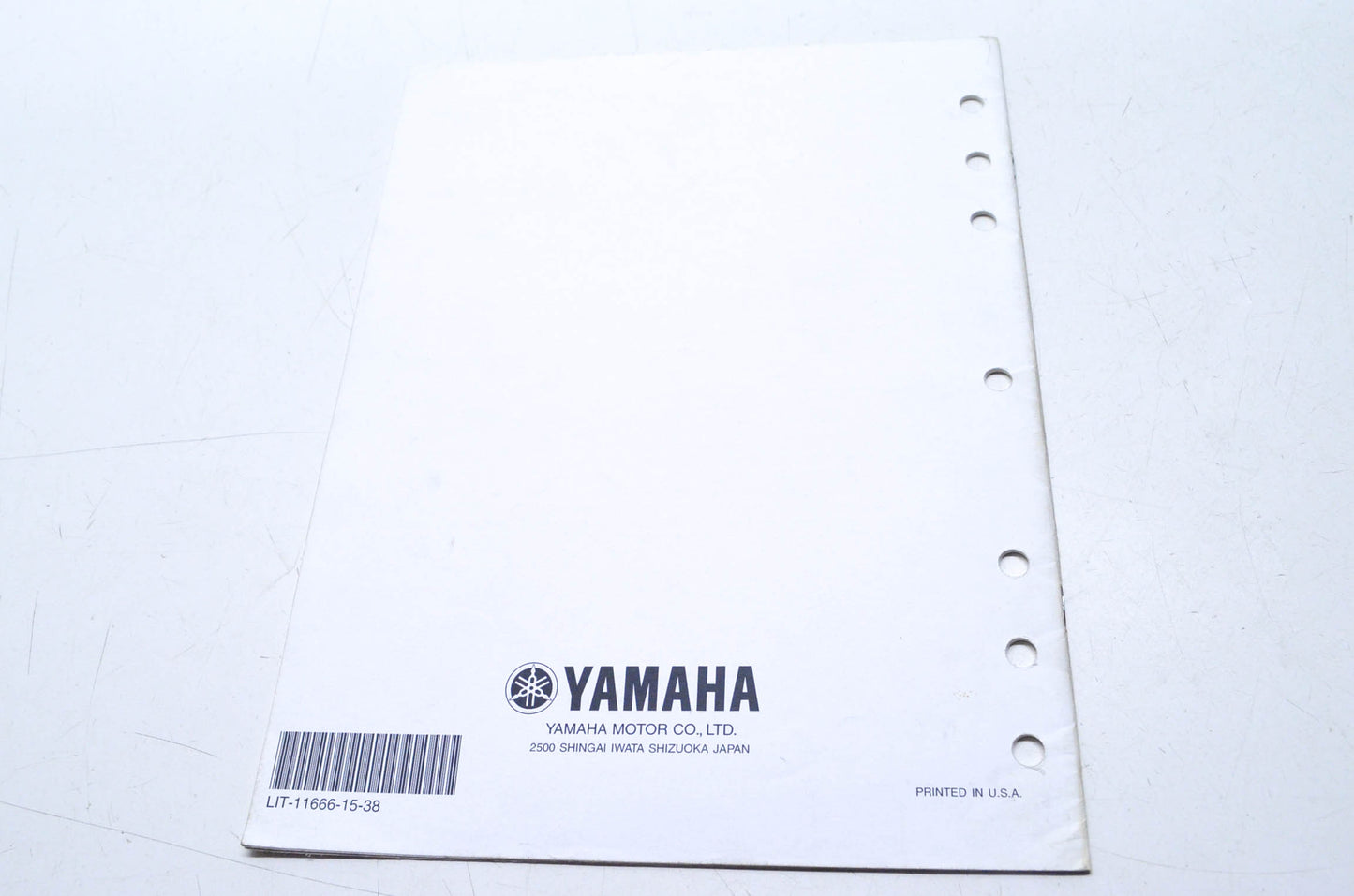OEM Yamaha LIT-11666-15-38 YFM80WP-S Assembly Manual