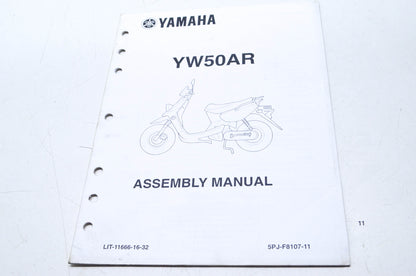 OEM Yamaha LIT-11666-16-32 Assembly Manual YW50AR-S