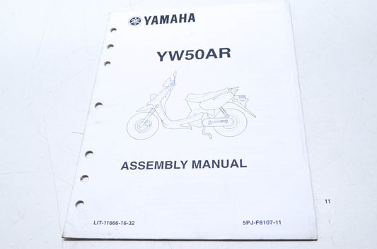 OEM Yamaha LIT-11666-16-32 Assembly Manual YW50AR-S