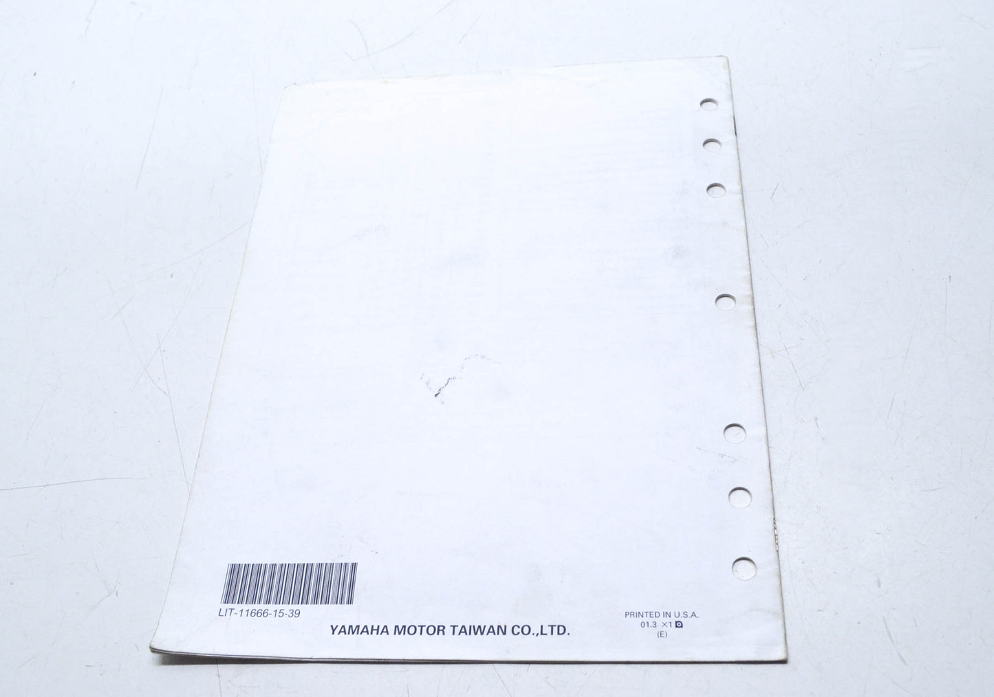 OEM Yamaha LIT-11666-15-39 Assembly Manual YW50AP