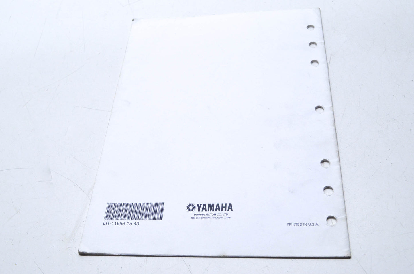 OEM Yamaha LIT-11666-15-43 WR426FP Assembly Manual