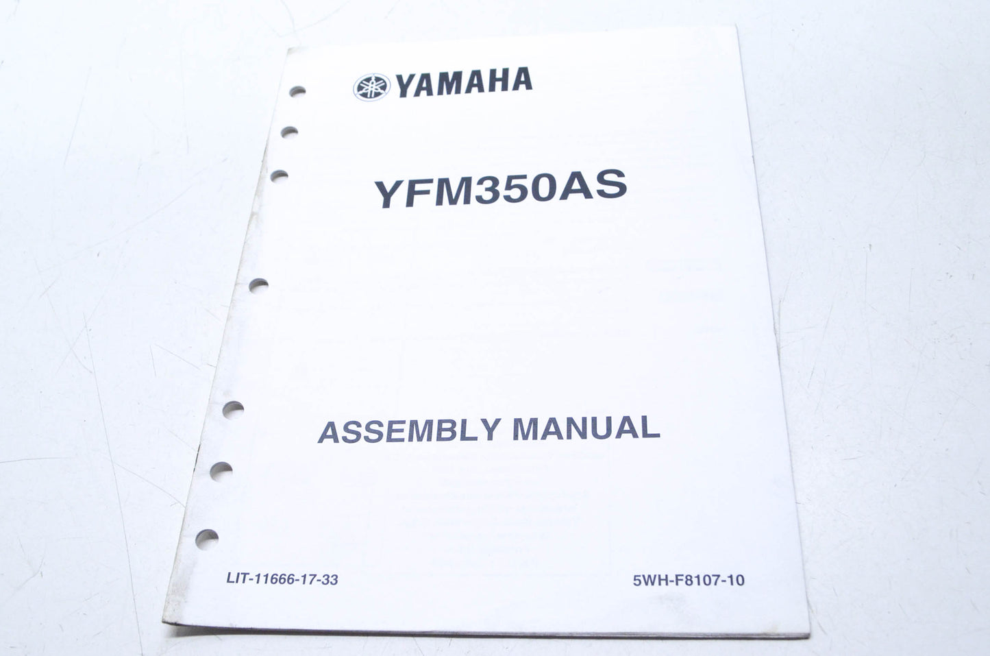 OEM Yamaha LIT-11666-17-33 YFM350AS Assembly Manual