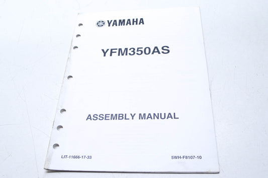 OEM Yamaha LIT-11666-17-33 YFM350AS Assembly Manual