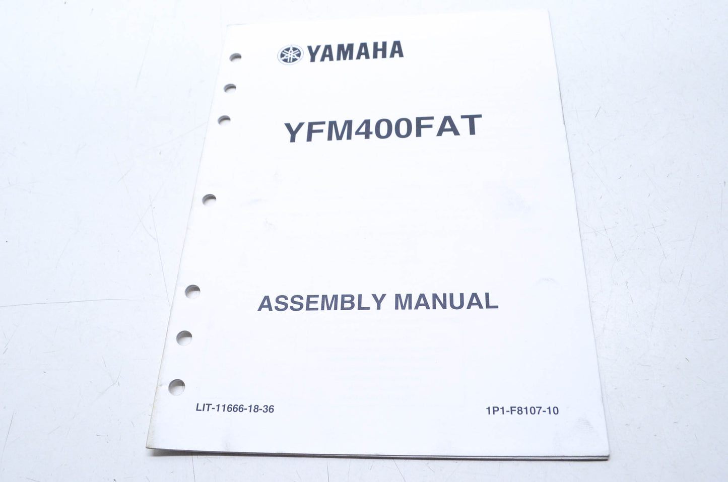 OEM Yamaha LIT-11666-18-36 YFM400FAT Assembly Manual