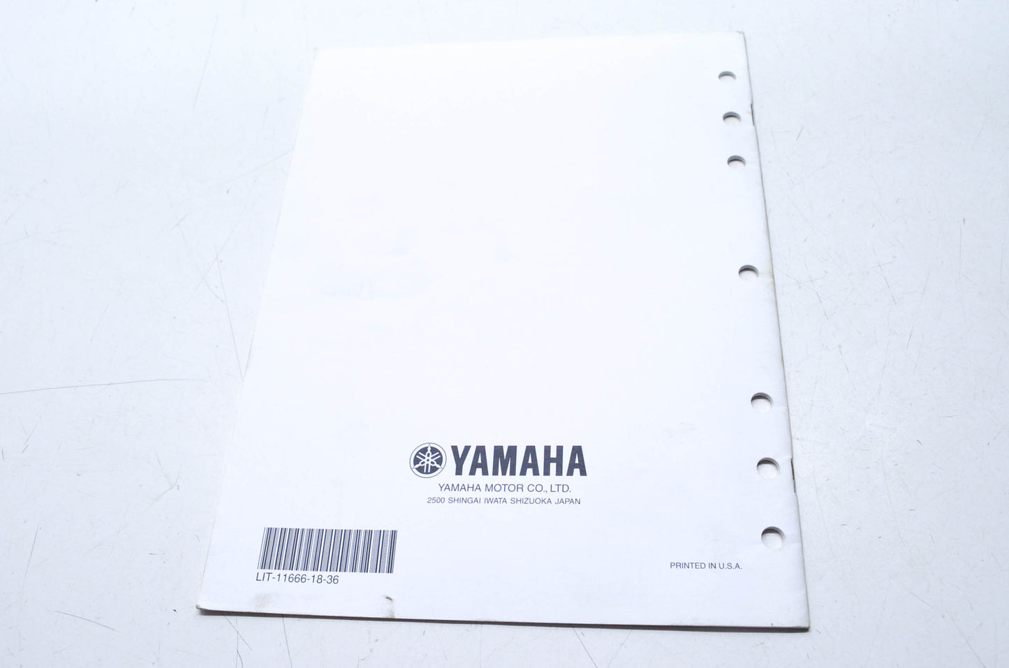 OEM Yamaha LIT-11666-18-36 YFM400FAT Assembly Manual
