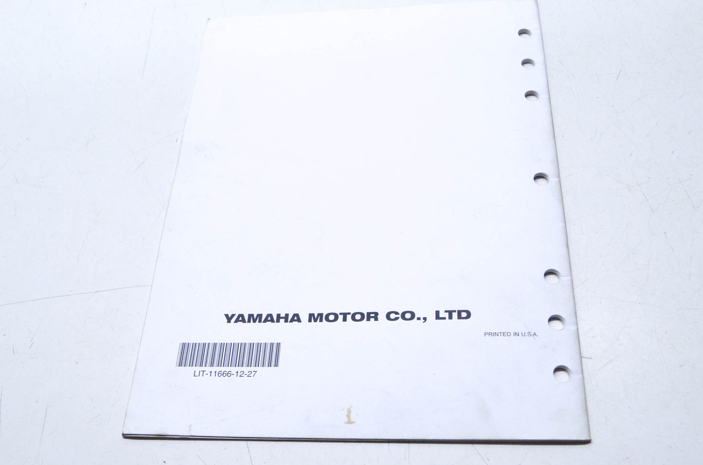 OEM Yamaha TT-R225 {2001 & Later) Assembly Manual
