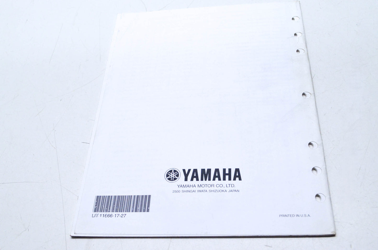 OEM Yamaha LIT-11666-17-27 FJR1300S(C)/AS(C) Assembly Manual