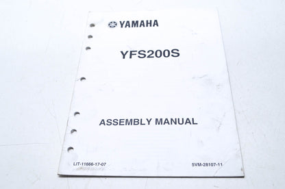 OEM Yamaha LIT-11666-17-07 YFS200S Assembly Manual
