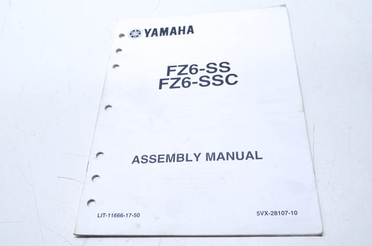 OEM Yamaha LIT-11666-17-50 FZ6-SS(C) Assembly Manual
