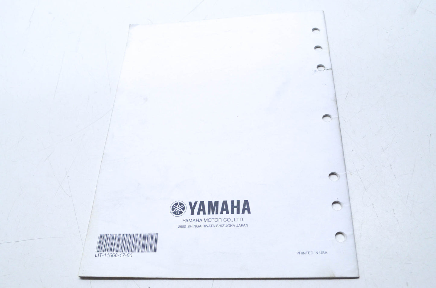 OEM Yamaha LIT-11666-17-50 FZ6-SS(C) Assembly Manual