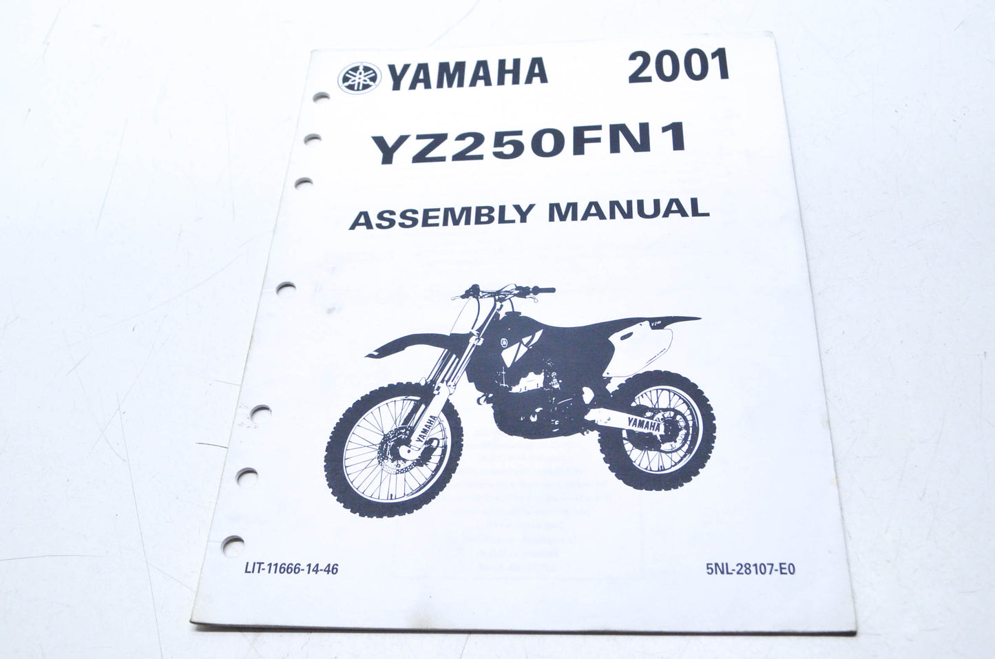 OEM Yamaha LIT-11666-14-46 YZ250FN1 Assembly Manual