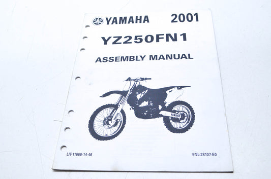 OEM Yamaha LIT-11666-14-46 YZ250FN1 Assembly Manual