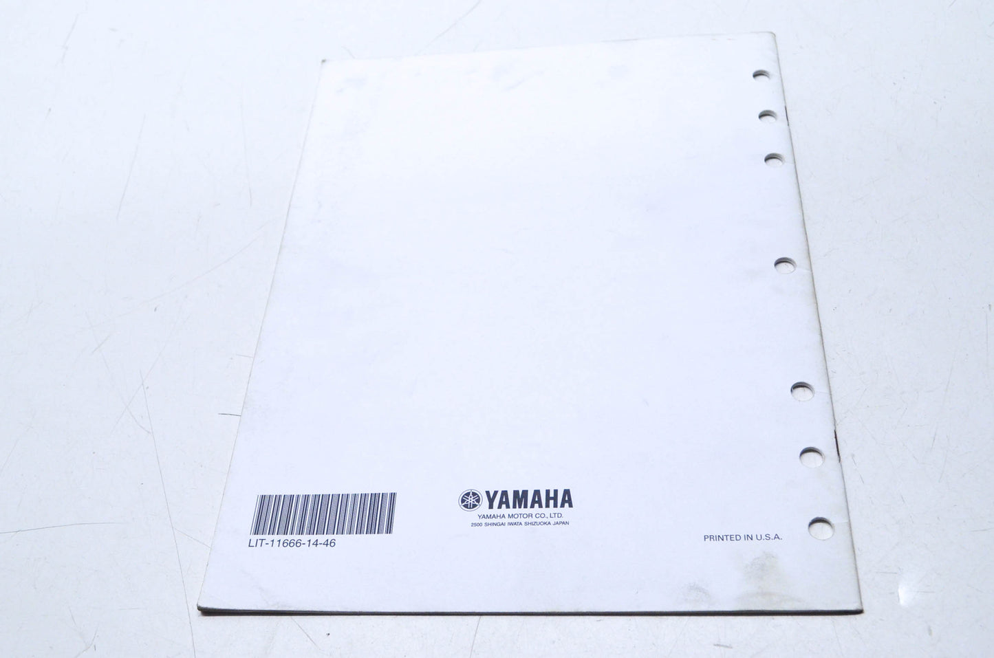 OEM Yamaha LIT-11666-14-46 YZ250FN1 Assembly Manual