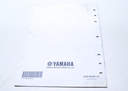 OEM Yamaha LIT-11666-20-37 Assembly Manual 07 VINO YJ125W