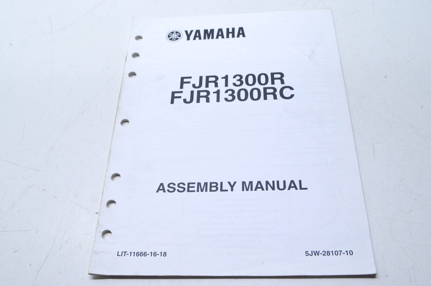 OEM Yamaha LIT-11666-16-18 FJR1300R/RC Assembly Manual