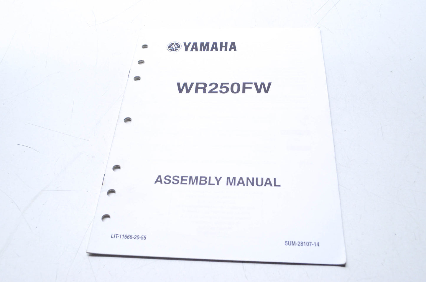 OEM Yamaha LIT-11666-20-55 WR250F (W-X) 2007-20 Assembly Manual