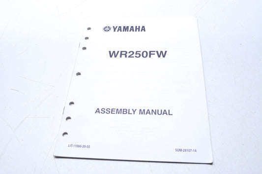 OEM Yamaha LIT-11666-20-55 WR250F (W-X) 2007-20 Assembly Manual
