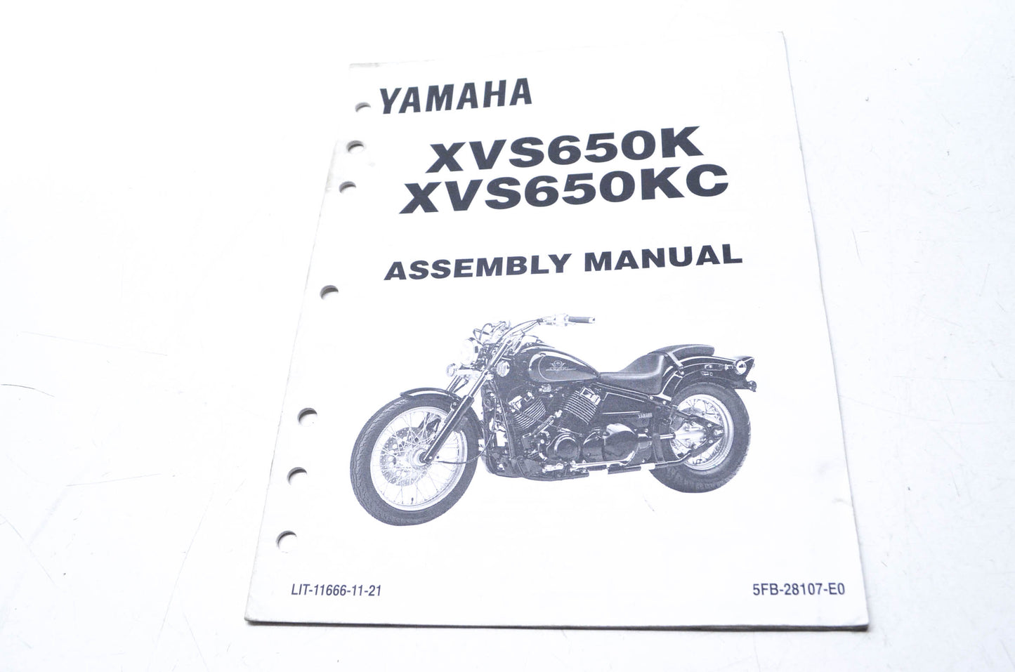 OEM Yamaha LIT-11666-11-21 XVS650K/KC -S/SC Assembly Manual