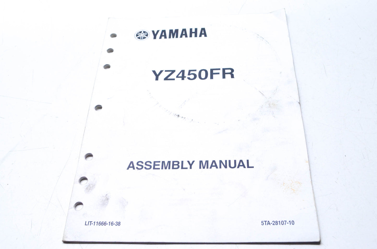 OEM Yamaha LIT-11666-16-38 YZ450FR Assembly Manual