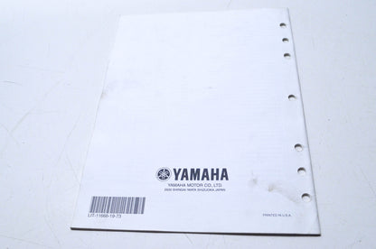 OEM Yamaha LIT-11666-19-73 Assembly Manual YZ450FV