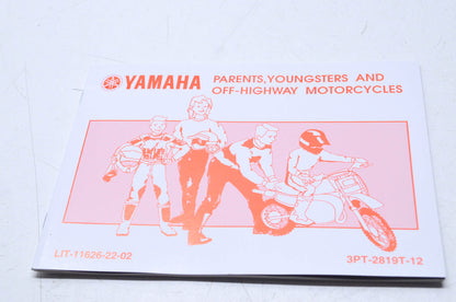 OEM Yamaha LIT-11626-22-02 Owner's Manual Parents/Young & Off NOS
