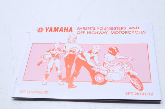 OEM Yamaha LIT-11626-22-02 Owner's Manual Parents/Young & Off NOS