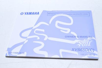 OEM Yamaha LIT-11626-26-19 XVS65D/C STAR Owner's Manual