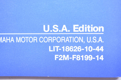 OEM Yamaha LIT-18626-10-44 Owner's Manual 2014 VXS/VXR NOS