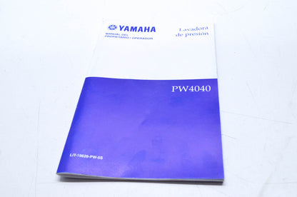 OEM Yamaha LIT-19626-PW-5S Pressure Washer PW4040 Owner's Manual (Spanish)