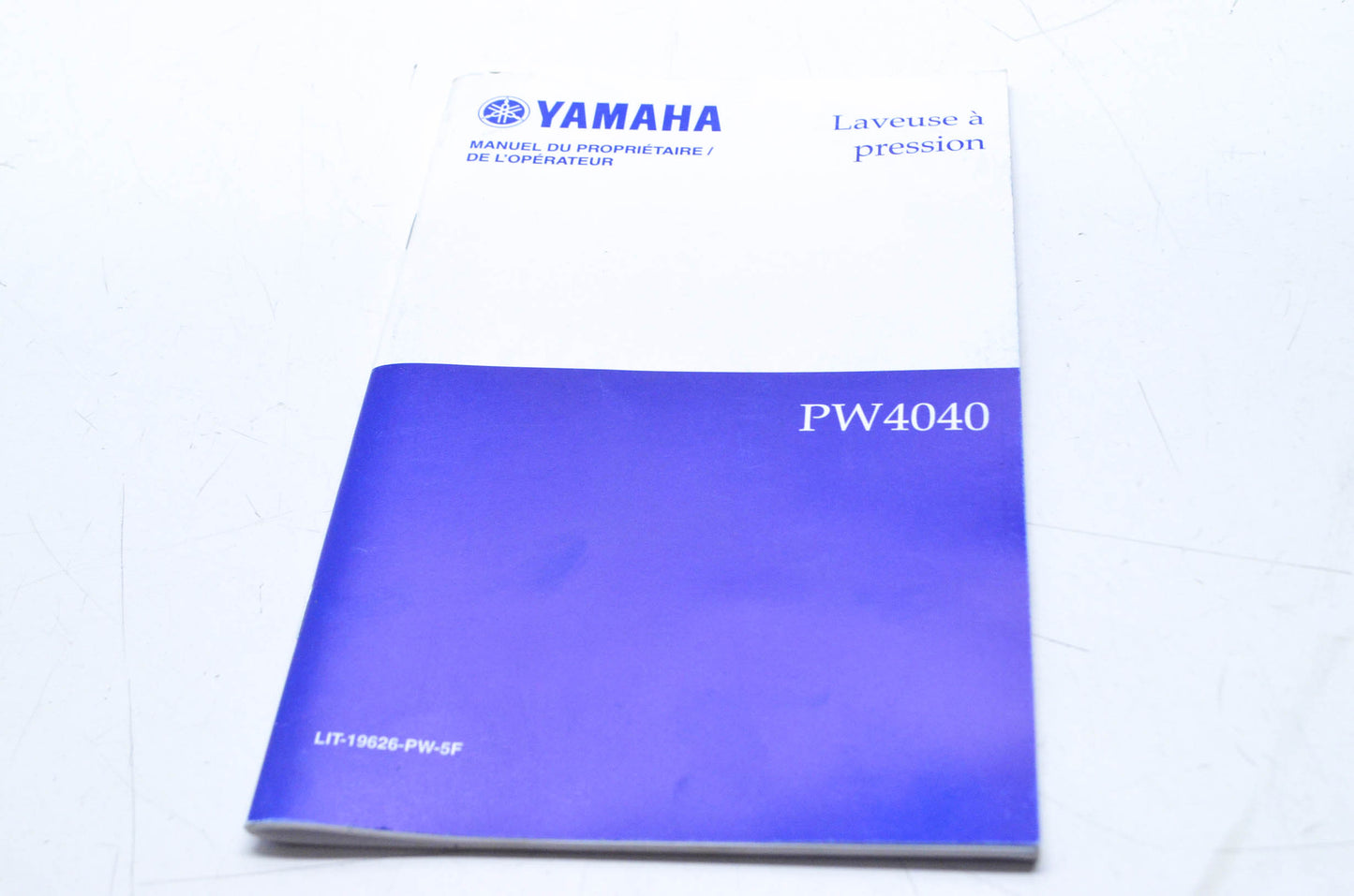 OEM Yamaha LIT-19626-PW-5F Pressure Washer PW4040 Owner's Manual (French)