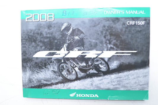 OEM Honda 31KPT650 2008 CRF 150F Owner's Manual