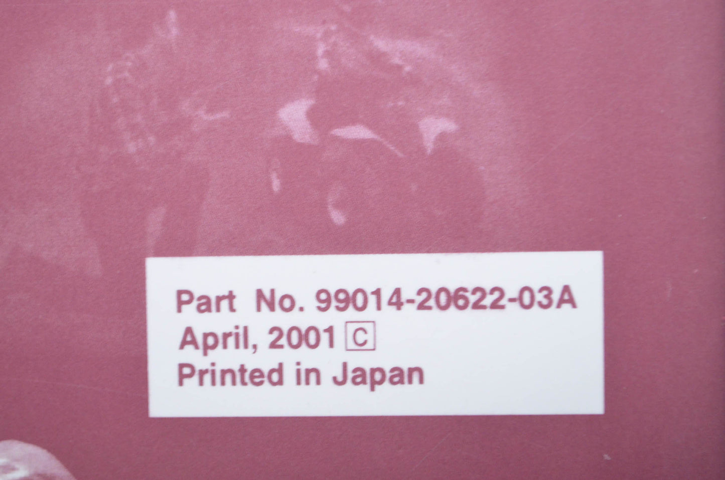 OEM Suzuki 99014-20622-03A Safety Manual NOS